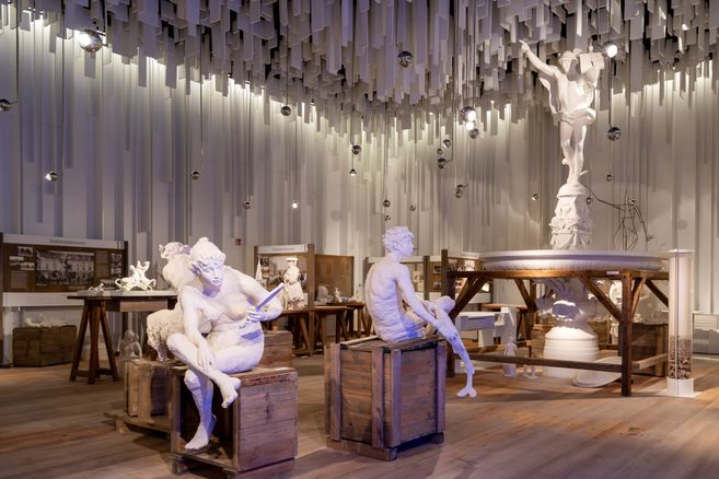 Blick in die Ausstellung der Wasserkunst