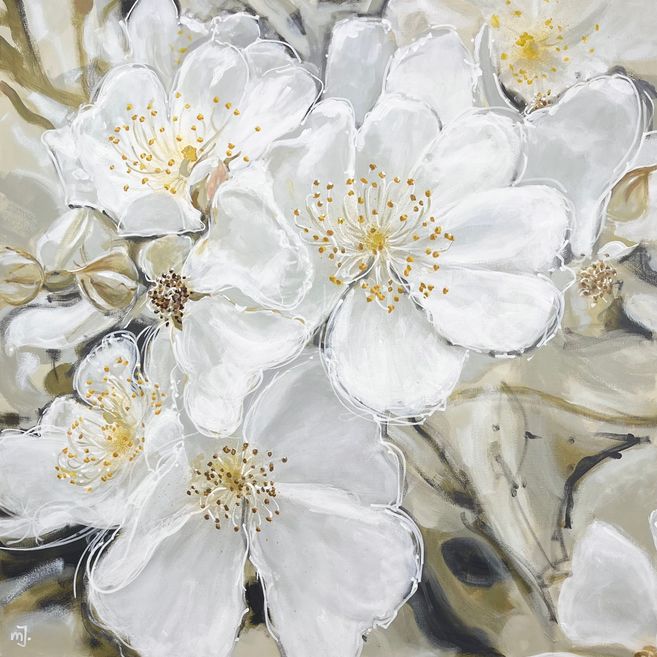 Blüten der Büschelrose