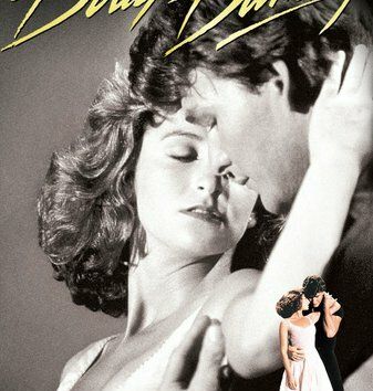 Filmplakat von Dirty Dancing mit einem tanzenden Paar in inniger Umarmung.