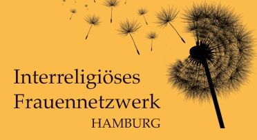Logo des Interreligiösen Frauennetzwerks Hamburg mit Pusteblume.