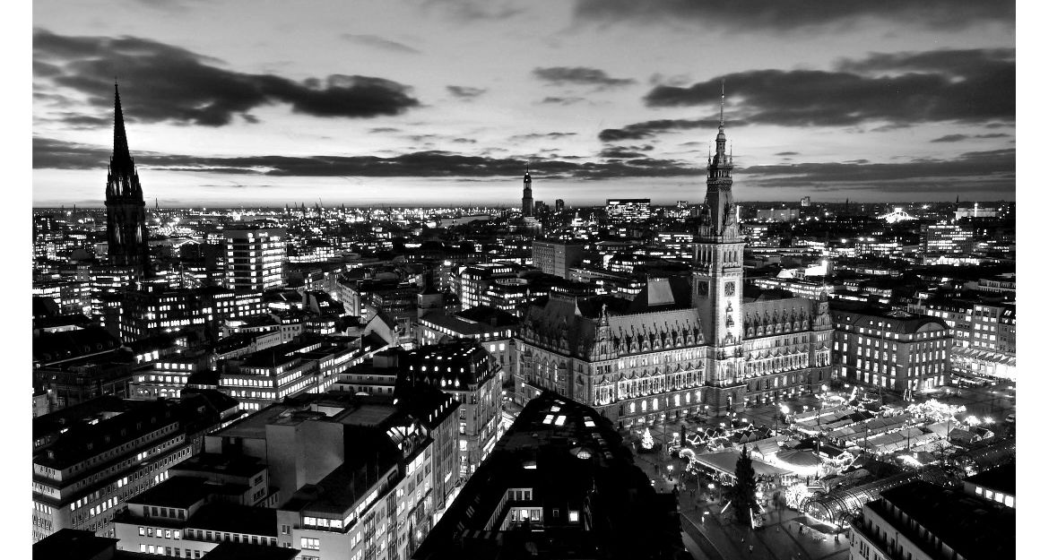 Hamburg zur blauen Stunde