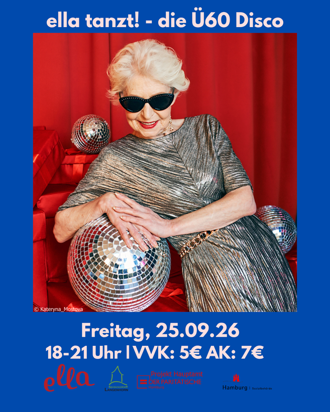 Frau mit Discokugel 