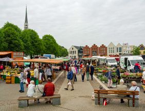 Traditioneller Wochenmarkt, Heide