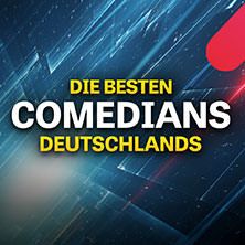 Grafik mit dem Text 'Die besten Comedians Deutschlands'.
