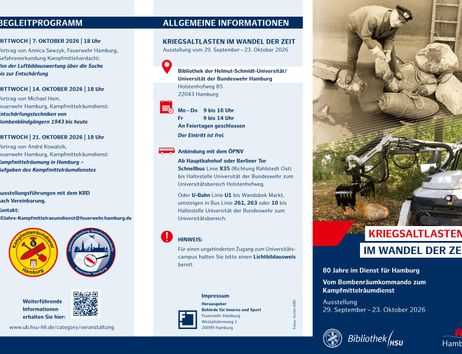 Flyer 80 Jahre Kampfmittelräumdienst 