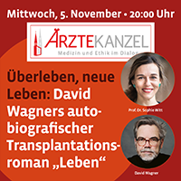 Plakat zur Veranstaltung mit Bildern von Prof. Dr. Sophie Witt und David Wagner