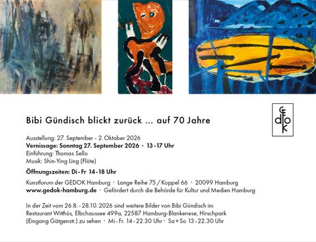 Das Bild zeigt die Einladungskarte zur Ausstellung