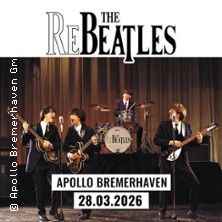 Eine Band namens ReBeatles tritt am 28.03.2026 im Apollo Bremerhaven auf.