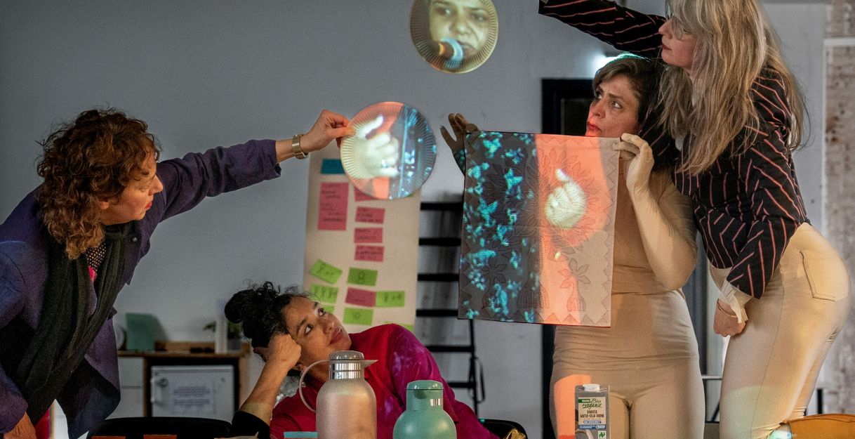 Part of the performance Wait to be Seated by She She Pop and Sandbox Theatre.