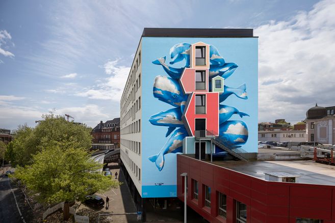 Mural Hamburg-Harburg. Artist: Nevercrew