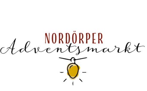 Logo des Nordörper Adventsmarkts mit stilisierter Glühbirne.