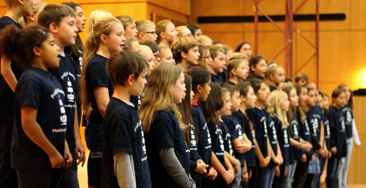 Schulchor bei der CHORALLE 2017
