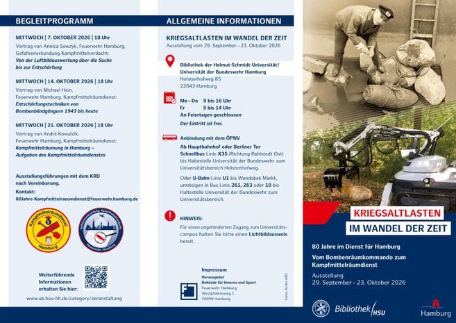 Flyer 80 Jahre Kampfmittelräumdienst 