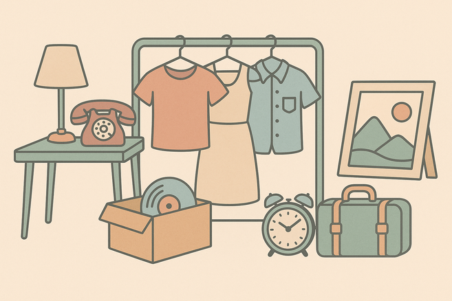 Symbolbild für einen Flohmarkt 