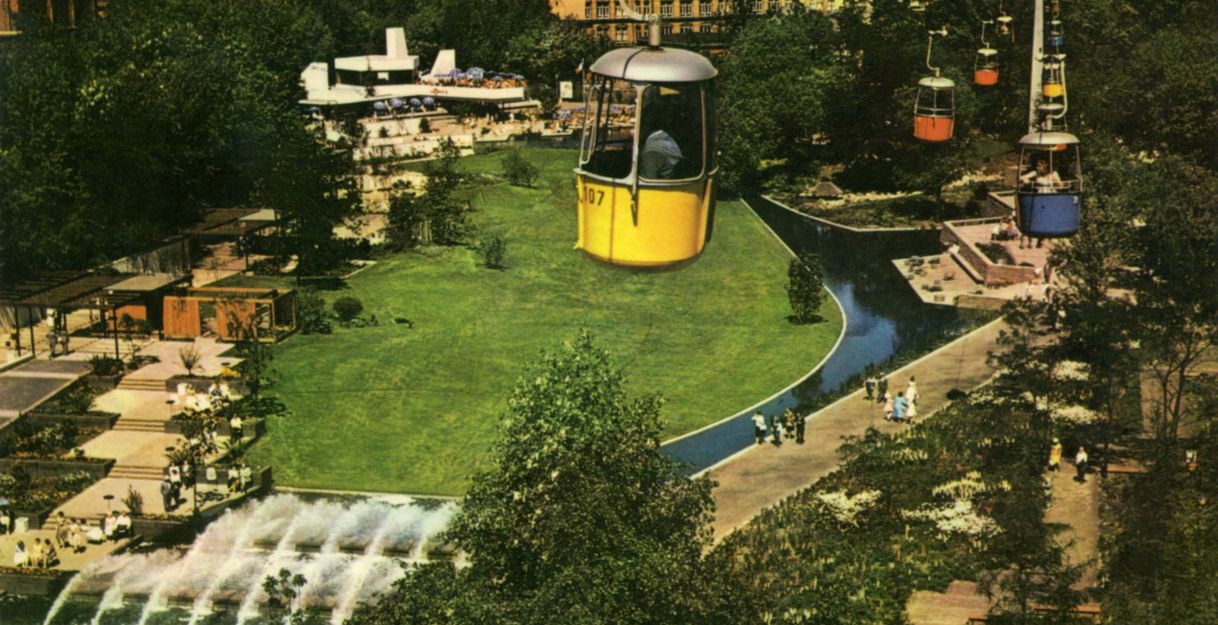 Seilbahn über das Gelände der IGA 1963