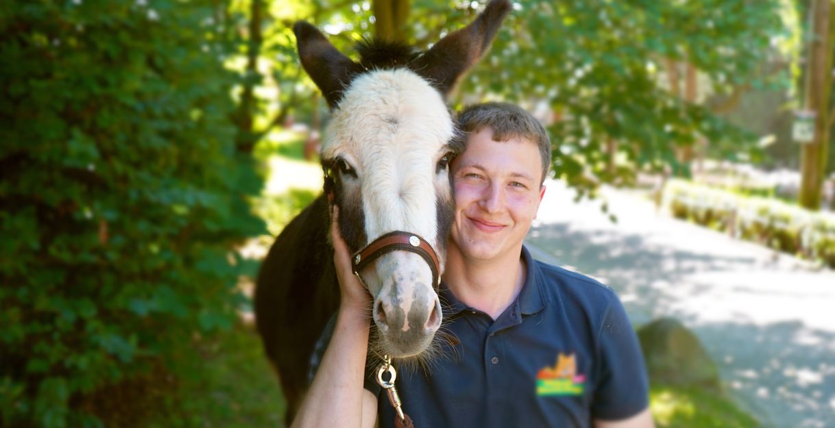 Esel Rundtour beim Sommerfest