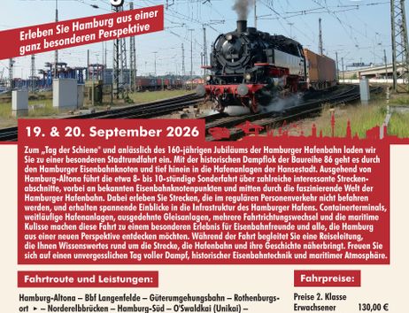 Plakat für die Sonderfahrten am 19. und 20. September
