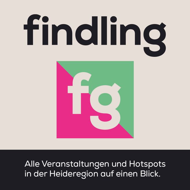 Logo von 'findling' mit den Buchstaben 'fg' in einem farbigen Quadrat.