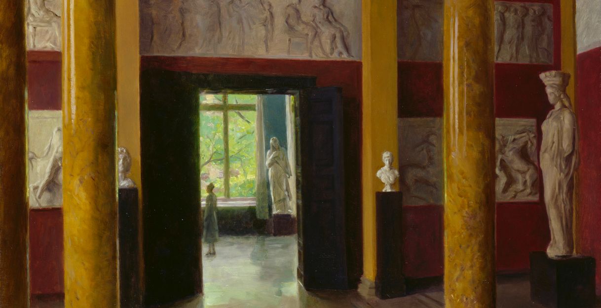 Julius von Ehren (1864–1944), Säulensaal im Altbau der Hamburger Kunsthalle, 1928, © Hamburger Kunsthalle / bpk Foto: Elke Walford