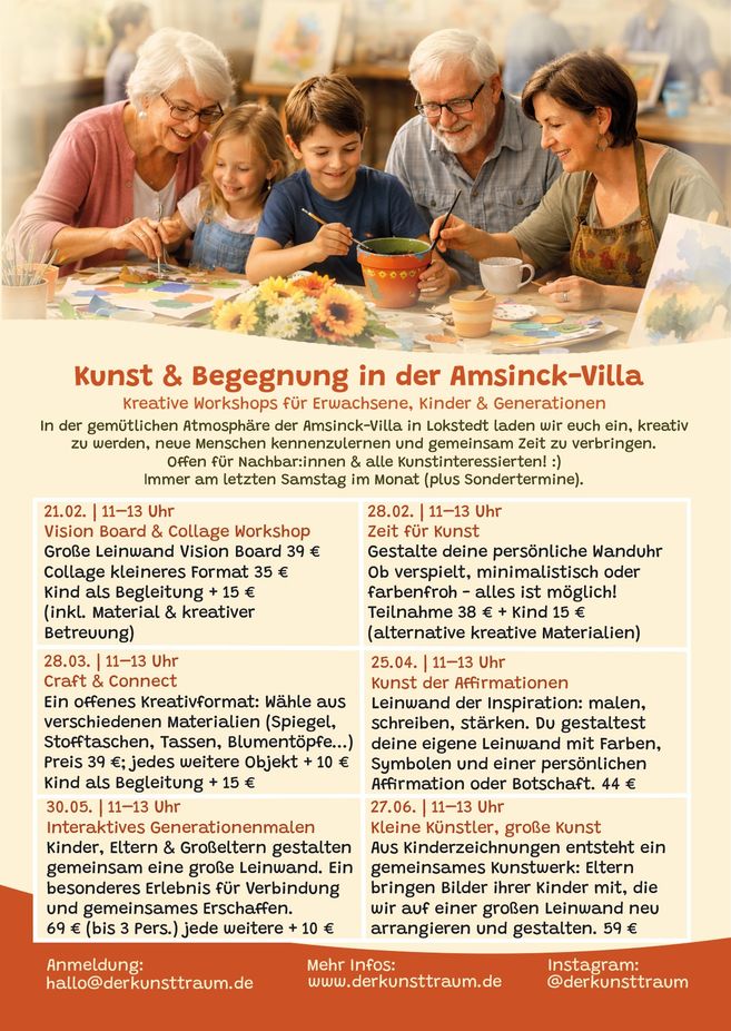 Kunstworkshops in der Amsinck-Villa