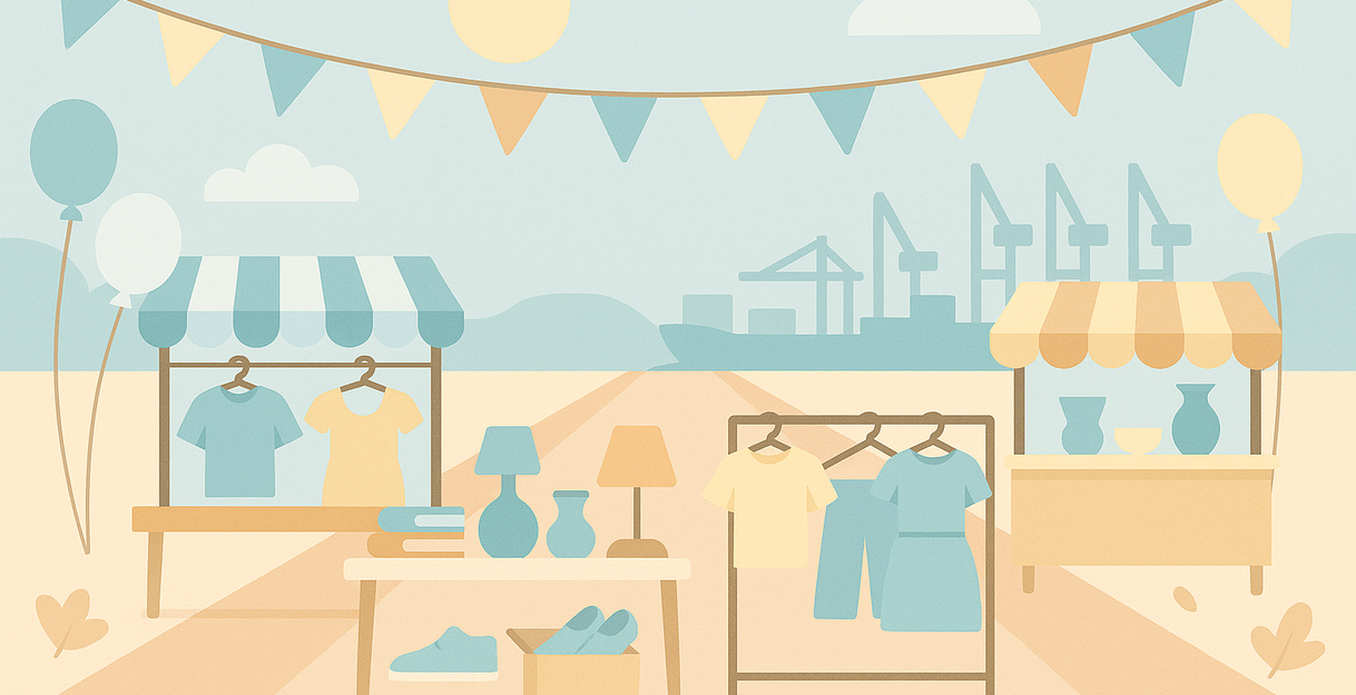 Ein Symbolbild für einen Flohmarkt 