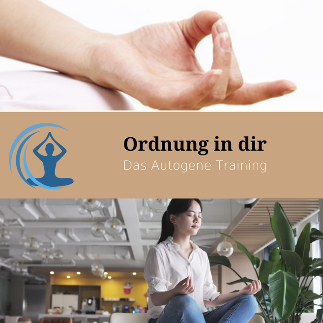 Meditative Haltung in Ruhe