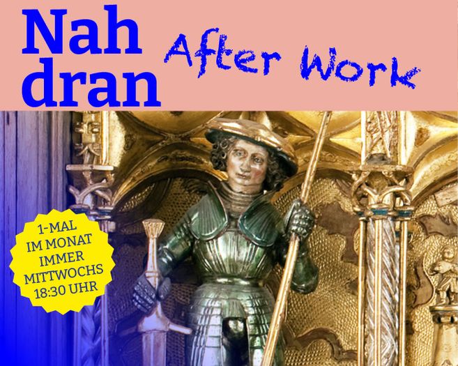 Figur des heiligen Georg am Trinitatis- und Marienaltar in St. Jacobi