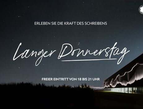 Langer Donnerstag im Juli. Eintritt von 18 bis 21 Uhr Kostenfrei