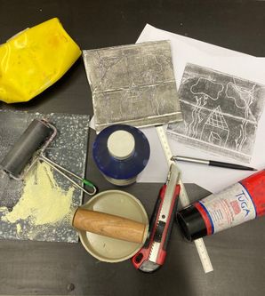 Experimentelles Drucken mit Tetrapak