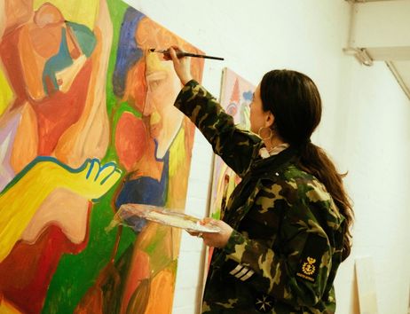 Sabela Garcia Cuesta in ihrem Atelier