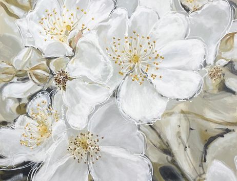 Blüten der Büschelrose