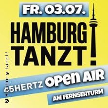 Werbung für ein Open-Air-Event in Hamburg am Fernsehturm.