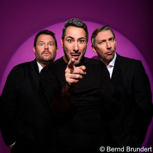 Plakatmotiv mit Michael Frowin, Mando Beatbox und Daniel Heinz