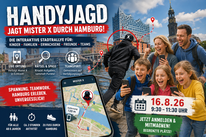 Mister X Handyjagd durch Hamburg