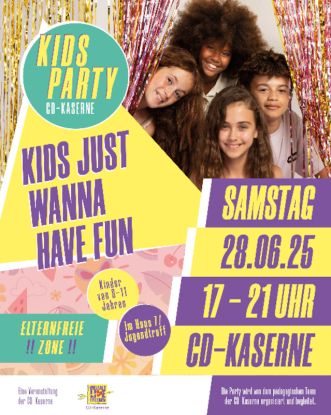 kids just wanna have fun - Die Party für alle zwischen 8 und 11 Jahren, Quelle: Reservix
