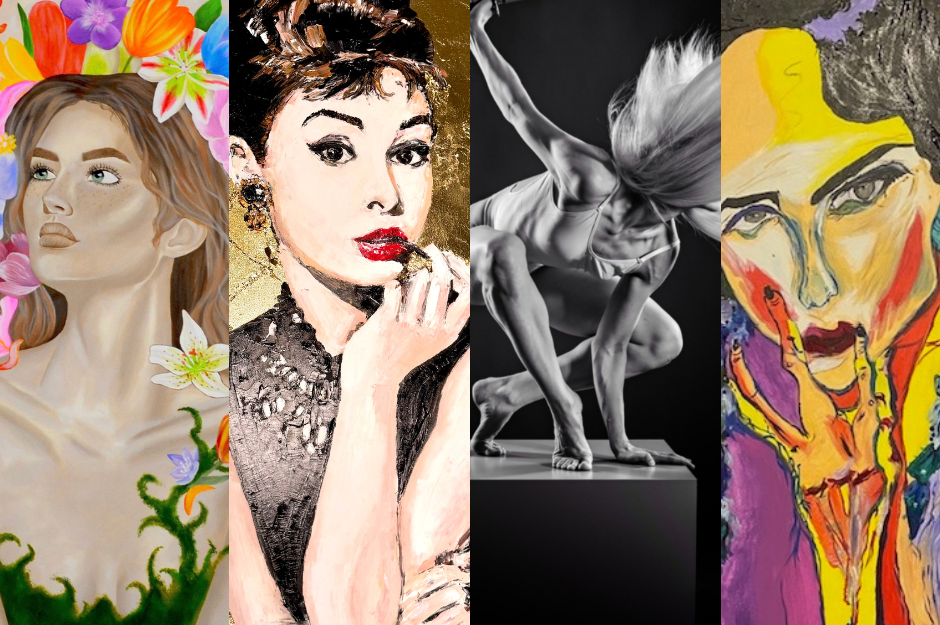 Collage aus vier Werken