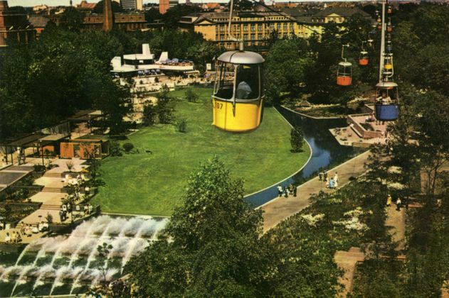 Seilbahn über das Gelände der IGA 1963