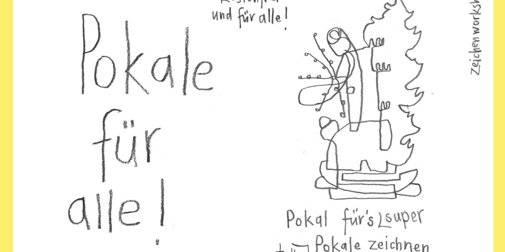 pokale-fuer-alle_zeichenworkshop, © nicole fally / safe new world studio