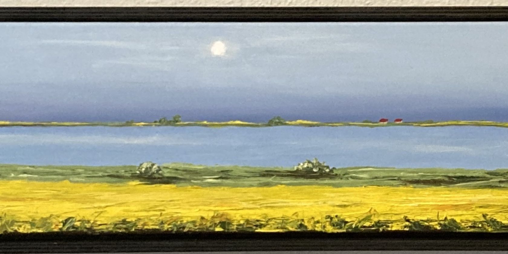 Raps, Triptychon, Öl auf Leinwand ( Höhe 40 cm, Breite 2,40 m ) (Auschnitt) von Rüdiger Külper, © Rüdiger Külper