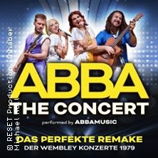 Plakat für ein ABBA-Konzert-Remake von ABBAMUSIC.