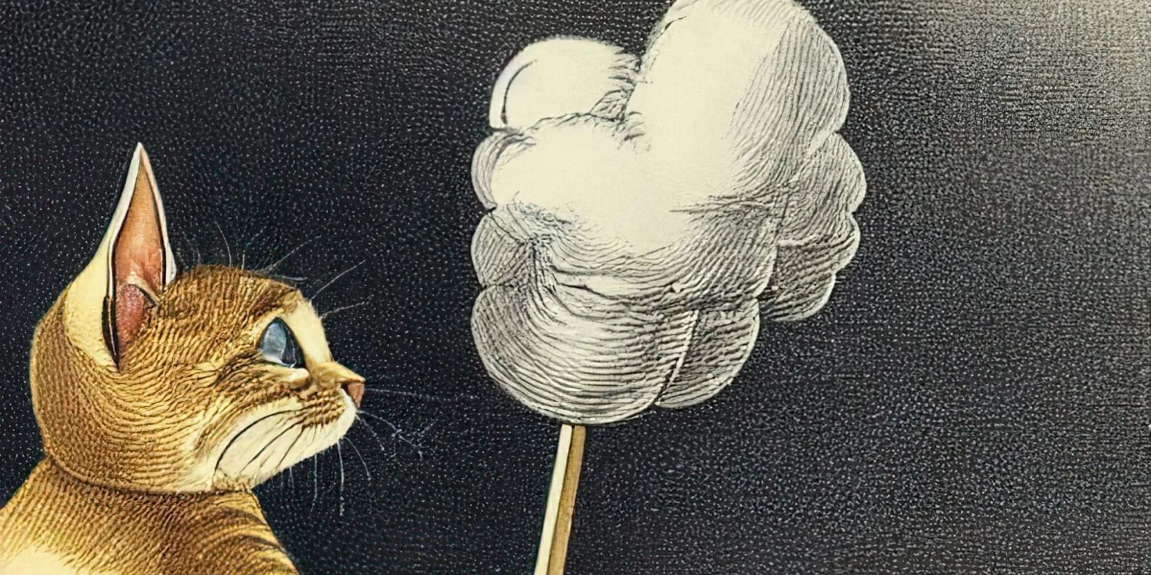 Cat in the Clouds, © AI