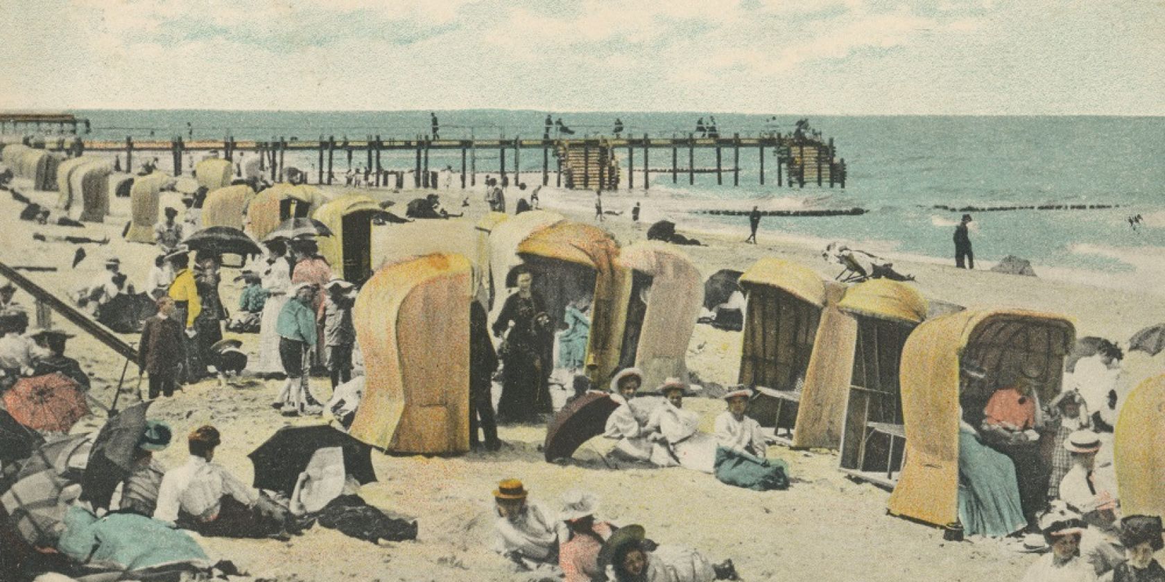 Strandvergnügen in Cranz, um 1900, © Ostpreußisches Landesmuseum