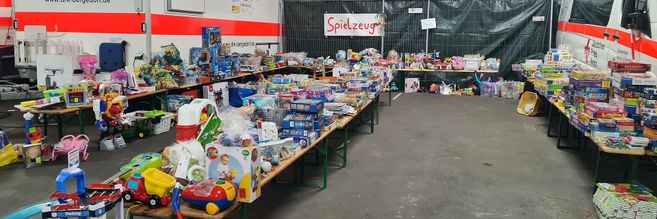 Eine Übersicht des Flohmarktes