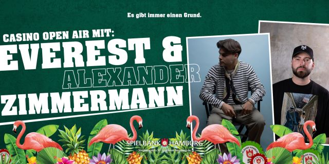 Casino Open Air mit Everest & Alexander Zimmermann, © Artwork: Spielbank Hamburg