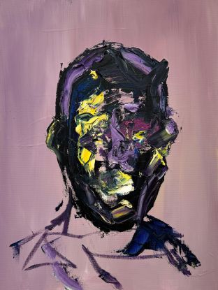 Monteiro Hasse, VIBRANT SCARS, Acryl und Ölfarbe auf Leinwand, 60 x 80 cm, 2025, © (c) Monteiro Hasse