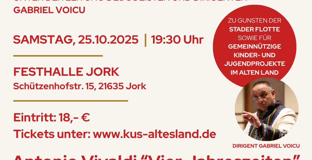 Benefizkonzert in der Festhalle Jork