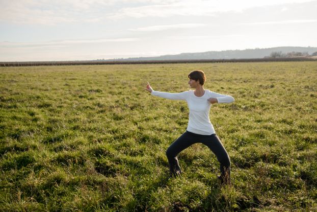 Outdoor-Qigong im Erlenhof, © Sabine Kerse