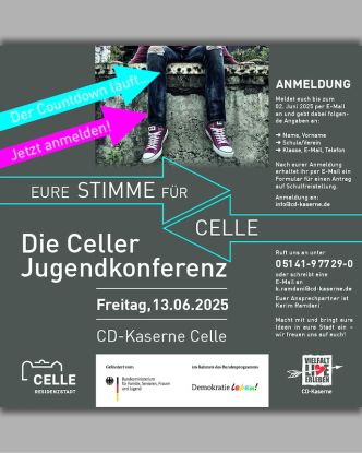 6. Celler Jugendkonferenz: Junge Stimmen für eine starke Demokratie, Quelle: Reservix