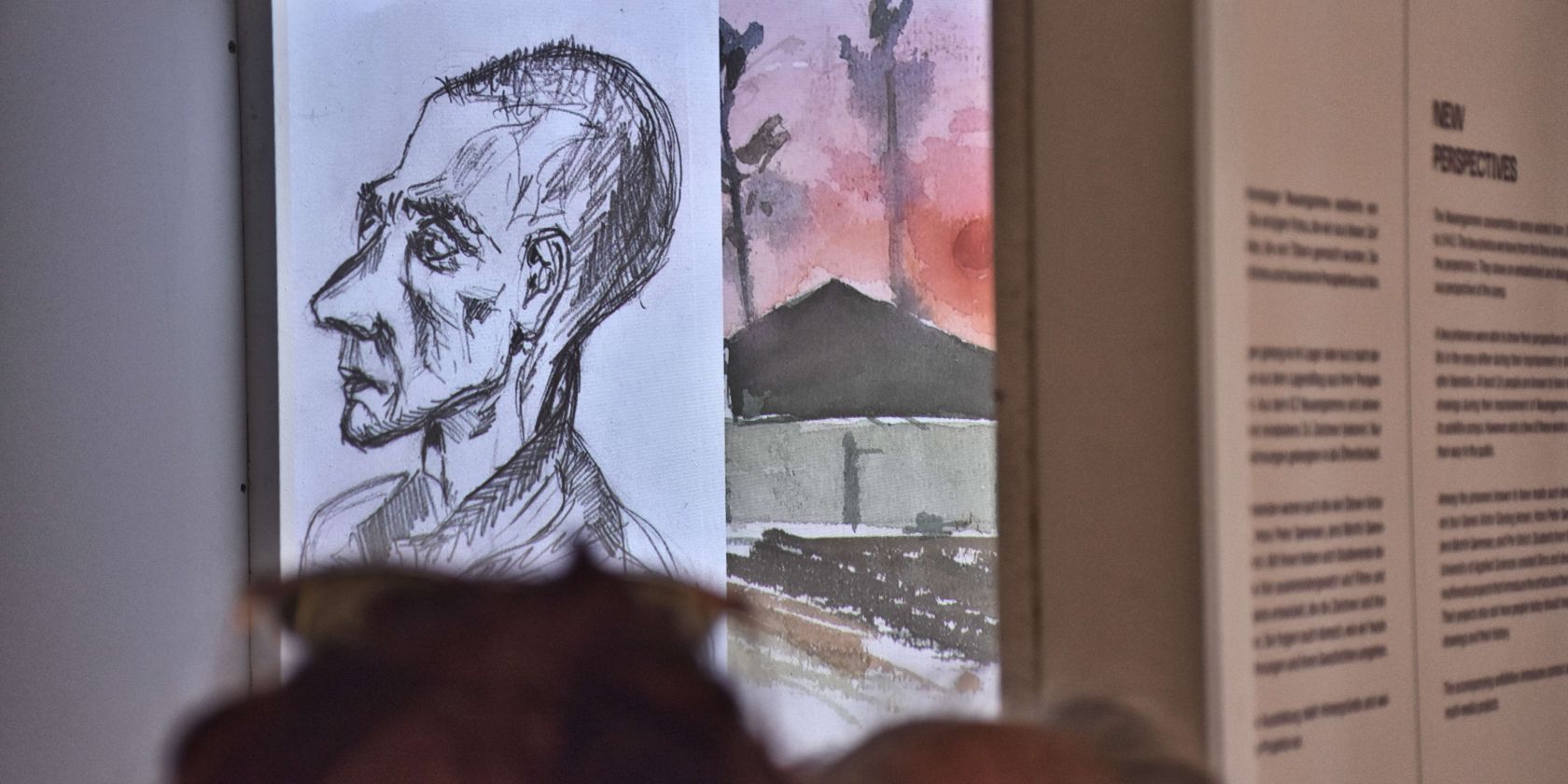 Ausstellung "Neu gesehen. Multimedia-Arbeiten über dänische Zeichner im KZ Neuengamme" in der KZ-Gedenkstätte Neuengamme, © Iris Groschek