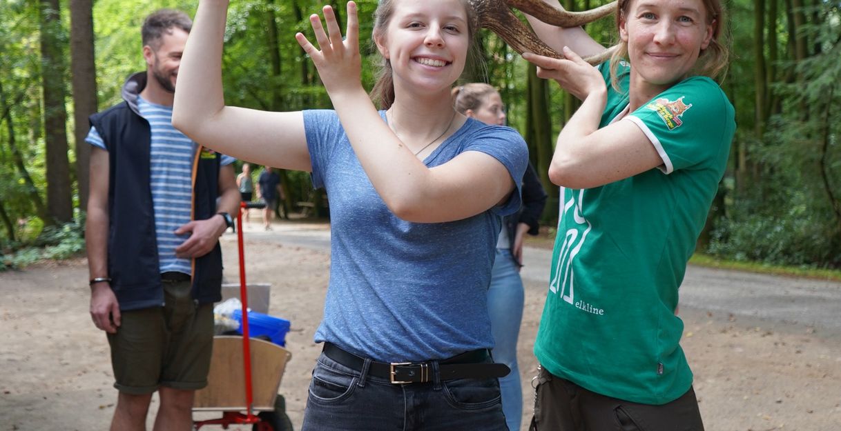 Geweihe erkennen Wild- und Waldrallye im Wildpark Schwarze Berge
